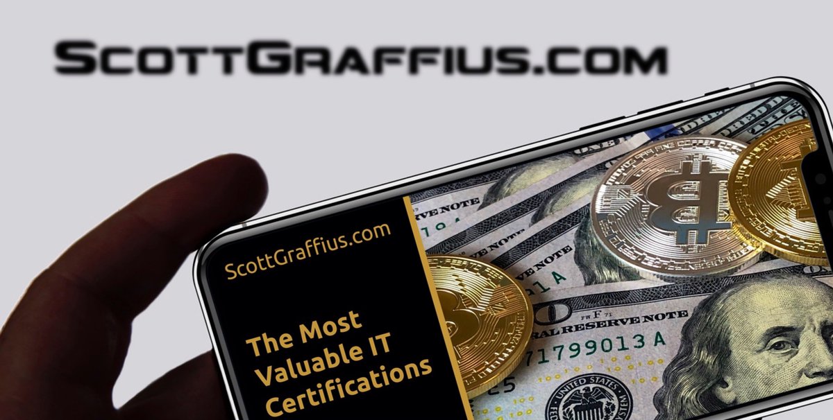ScottGraffius's tweet photo. Most Valuable IT Certifications
๐ https://t.co/2UmfQytD9k
#ITCerts #ITCertifications #TechCerts #TechCertifications #CompTIA #Cisco #CCNA #ISC2 #CISSP #PMI #PMP #ECCouncil #CEH #AWS #AWSSA #Azure #Axelos #ITIL #Google #GCP #GCPArchitect #ScrumAlliance #CSM #USAII #CAIS #AI https://t.co/R71BVL4qLW