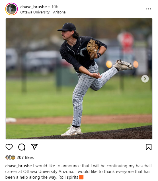 PNW College Baseball Report (@pnw_cbr) on Twitter photo Congrats to <a href="/ChemekBaseball/">Chemeketa Storm</a> pitcher Chase Brushe (<a href="/brushe_cha18142/">Chase brushe</a>) on his commitment to Ottawa University Arizona! <a href="/OUAZBaseball/">OUAZ Baseball</a> Congrats to <a href="/ChemekBaseball/">Chemeketa Storm</a> pitcher Chase Brushe (<a href="/brushe_cha18142/">Chase brushe</a>) on his commitment to Ottawa University Arizona! <a href="/OUAZBaseball/">OUAZ Baseball</a>