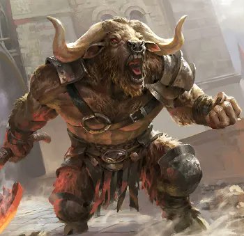 BullInAMaze's tweet image. #RP #MVRP #OPENRP 

{ MINOTAUR }  

&amp;lt; NAME: NONE &amp;gt; 
&amp;lt; AGE: UNKNOWN &amp;gt; 
&amp;lt; HEIGHT: 9&apos;0 &amp;gt; 
&amp;lt; GENDER: MALE &amp;gt;

It was beautiful in a harsh I&apos;m-going-to-gut-you-like-a-fish kind of way.