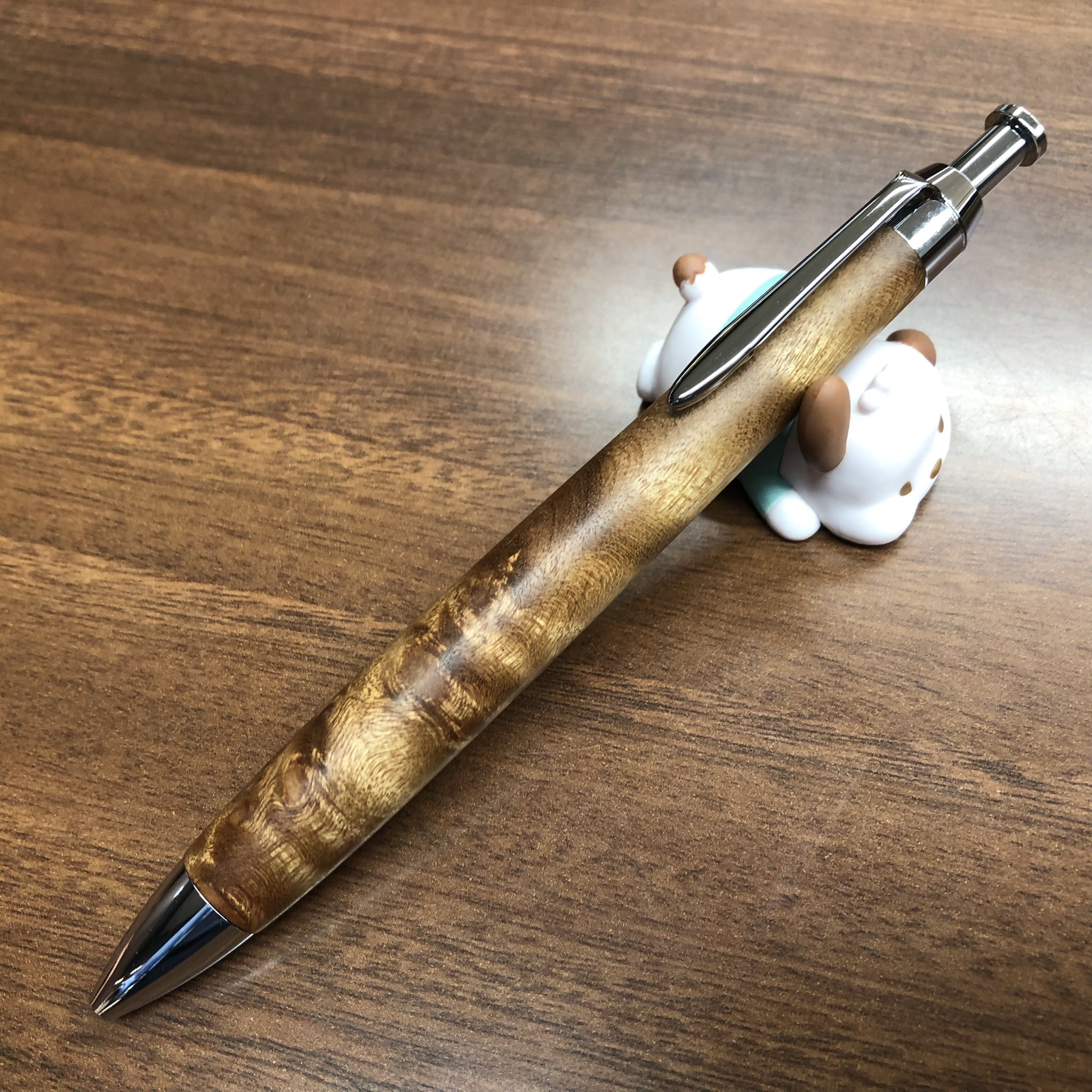 未使用　富士瘤クラフト　マーブルウッド　シャープペンシル0.5　木軸ペン 未使用 富士瘤クラフト マーブルウッド シャープペンシル0.5 木