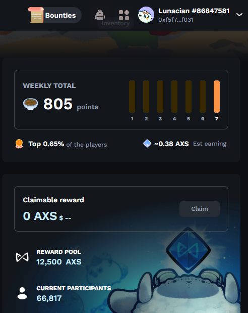 0xCcLK's tweet photo. Premium Bounty Board this Julyyyyy LFG!!
#PerfectWeek
Day 28    pls extend my delegation <3 <3 <3

@AxieInfinity

#bountyaid   0xf5f7d625ccbb7f21054bcaeaac4e91b8d9d7f031 https://t.co/0RYVOcd1z5