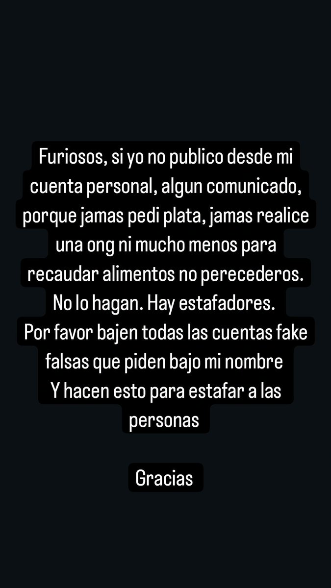 FuriaScaglione's tweet photo. Comunicado oficial https://t.co/E8H6CoDoqU