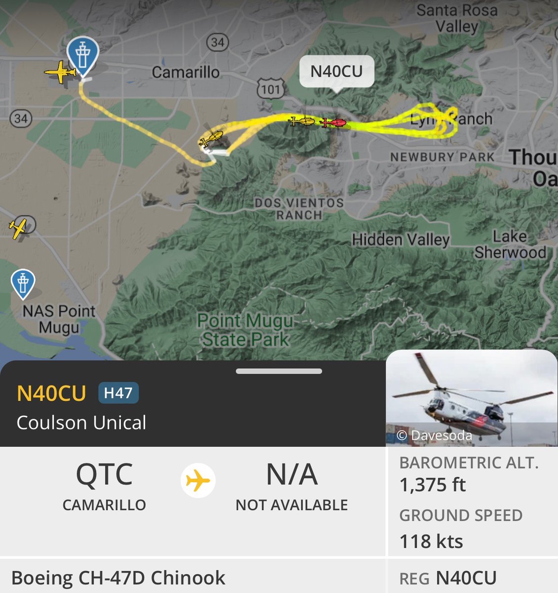 CalifNewsworthy's tweet photo. @CoulsonAviation @VENTURASHERIFF @VCFD Thank you! #ViewFire #LynnRanch #ThousandOaks https://t.co/5D0DzYete6