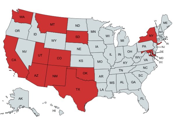 12 States will be represented on our roster this upcoming season!