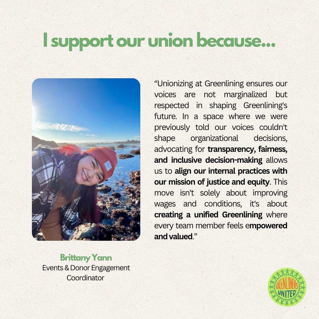 gluuaw's tweet photo. Meet the member 👋 Brittany is the Events &amp; Donor Engagement Coordinator. Here's why she supports the union: https://t.co/czQS7ZEMJX