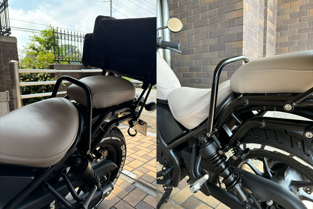 three2four212's tweet photo. グラブバー取り付けた。ネジ回すだけだから超カンタン。股の間を両手です握るスタイルなので安定性に優れてます。

#vesgridehygge
#rebel
#rebel250
#grabbar https://t.co/hUAteHw4Gw