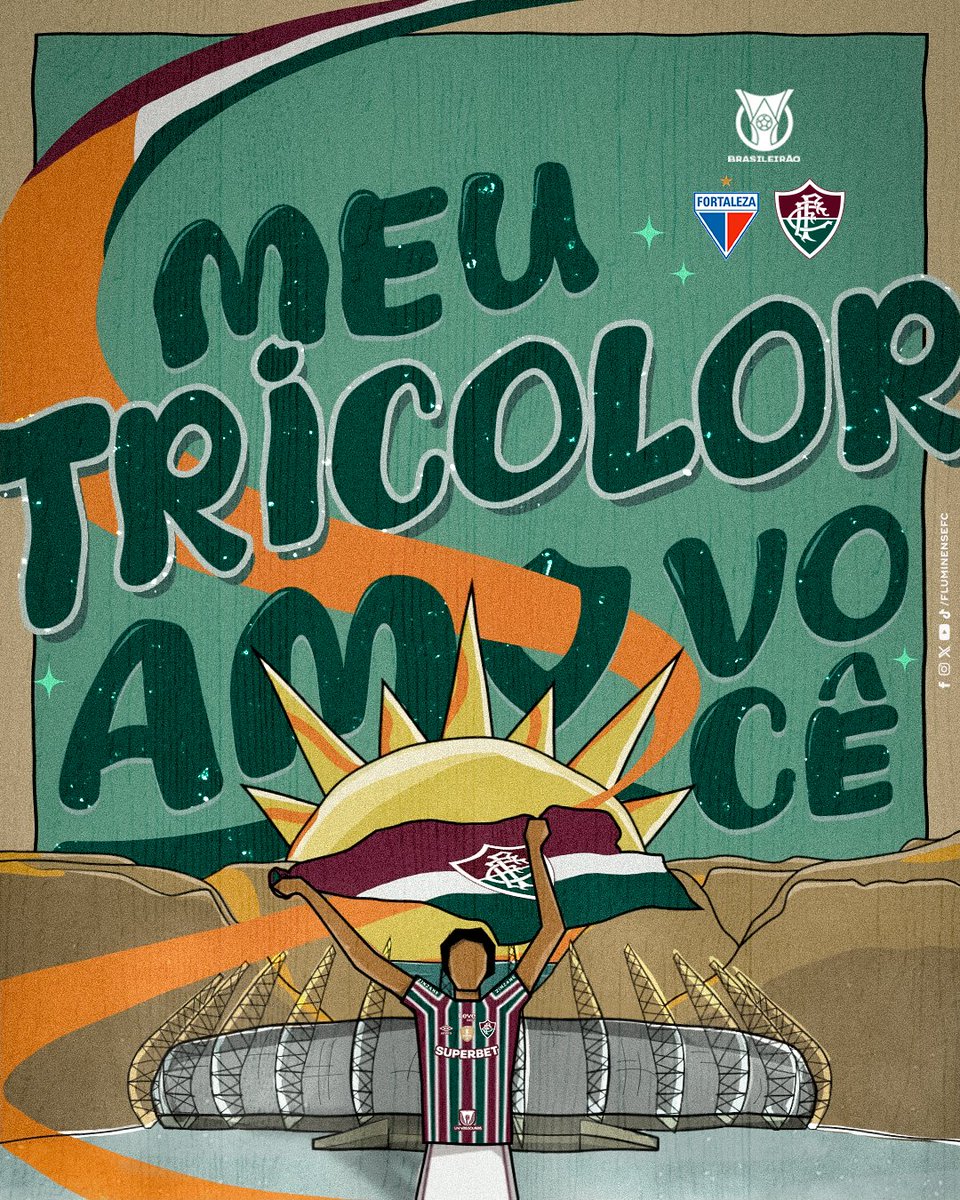 FluminenseFC's tweet photo. 🎵 CAMISA TRICOLOR E
A BANDEIRA AO VENTO 🎵

É #DIADEFLU EM FORTALEZA! DIA DE LUTAR PELA VITÓRIA! PRA CIMA, MEU TRICOLOR! 🇭🇺🇭🇺🇭🇺 https://t.co/kjgKQvxI01