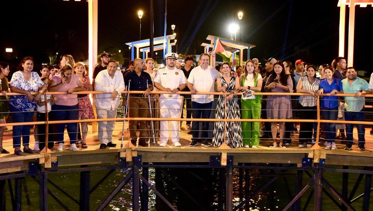 El día de ayer estuvimos con el ⁦<a href="/HermosilloGob/">Gobierno de Hermosillo</a>⁩ en la inauguración del Nuevo Muelle Turístico de Bahía Kino.
Una obra estratégica para promover el desarrollo de esta comunidad costera. Atractivo turístico e impulso a la actividad económica local.
⁦<a href="/ImplanHMO/">IMPLAN Hermosillo</a>⁩