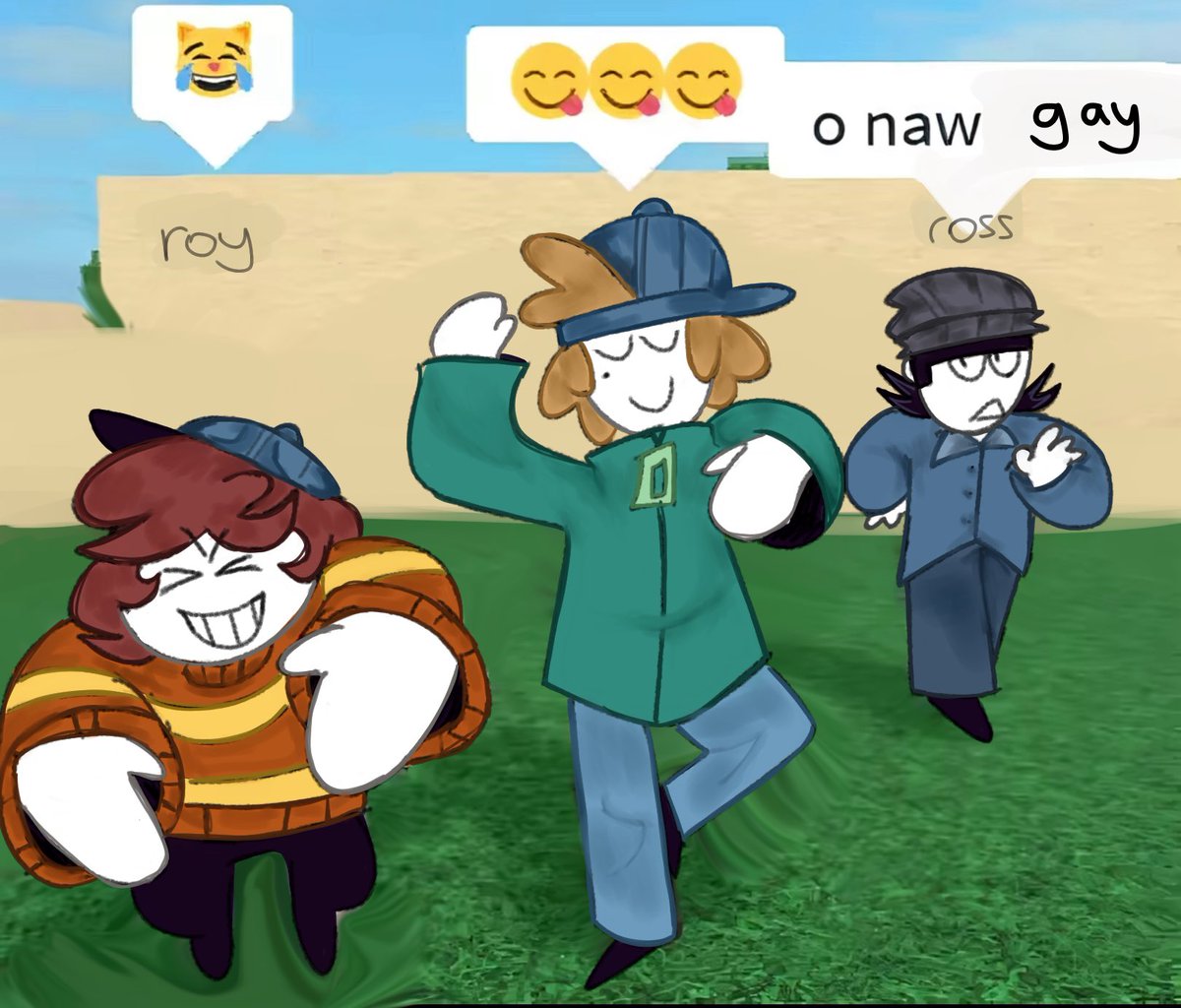 butterz_drawz's tweet image. mmm shouldve dome hnis during pride month but oh well // #spookymonth #spookymonthhatzgang #robloxmeme #gay