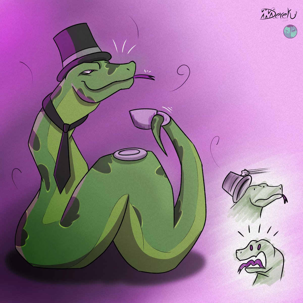 An elegant snake!

I don't know what to think of this art, not something very nice but I hope you like it!. Love your OC!

for "@MSPaintbrush" on Twitter
Second art for #artfight2024 #artfight
