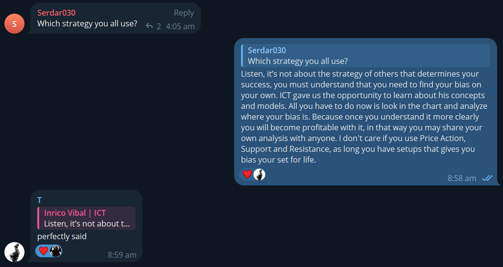 inricovibal's tweet photo. Sometimes people are confused about what type of strategy they use to determine their success. Here's my own response to his question in our Telegram group: https://t.co/jN48dC1hzP