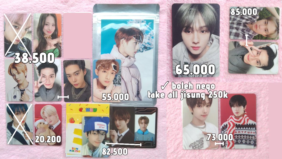 wts aab nct 127 dream wayv

Tangerang, Ina
✓ boleh nego, price inc all
✓ keep event (with dp)/co video or live
take all jisung 250k exc admin 9.5%
take banyak free pc official + extra freebies

Twt1