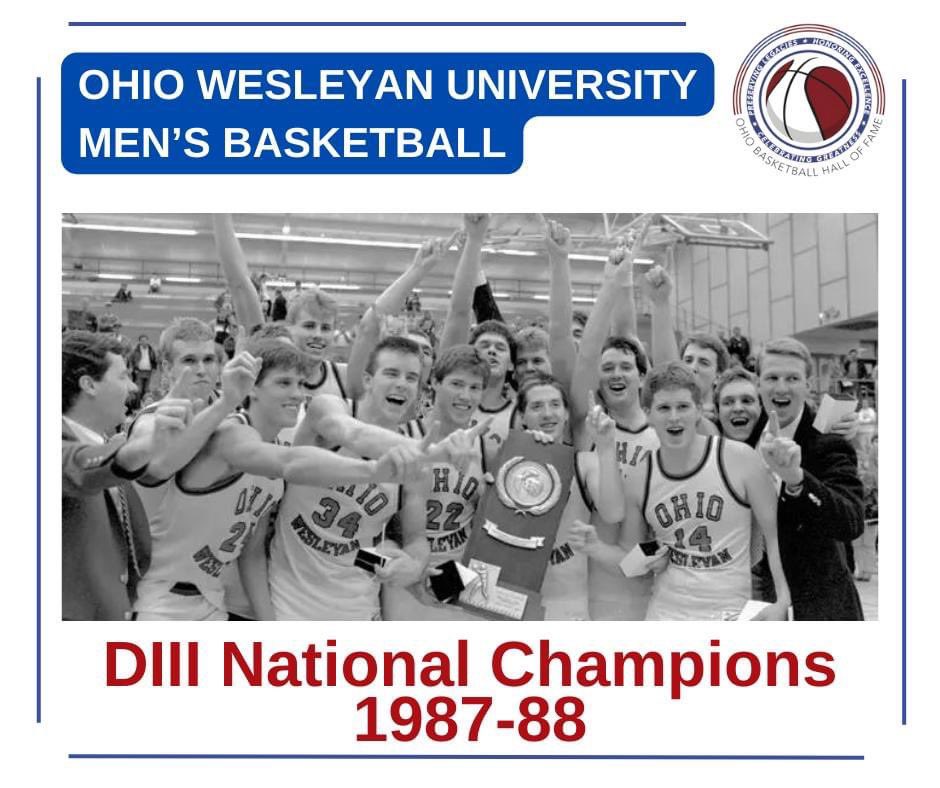 🏀 | 𝑻𝒆𝒂𝒎 𝑺𝒑𝒐𝒕𝒍𝒊𝒈𝒉𝒕

The Ohio Wesleyan Bishops served notice early in the 1987-88 season that they would be a dominant force in Division III basketball.

🗞: tinyurl.com/4zf5s8kz

#OhioBKBHOF