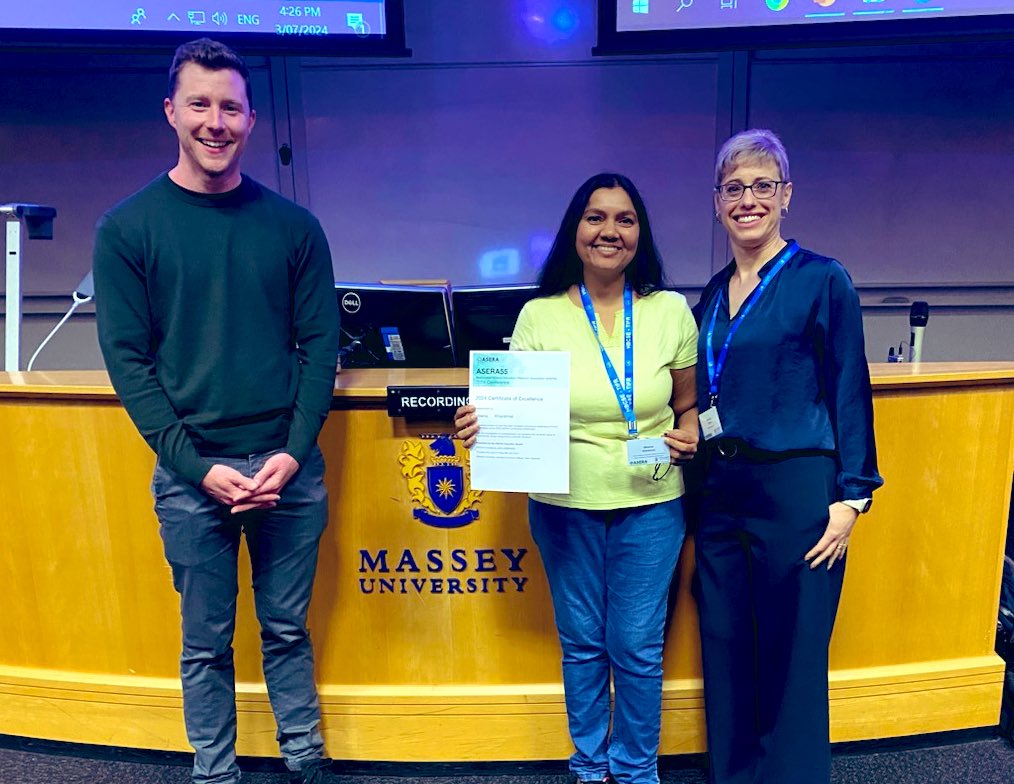ASERA (@aseraeducation) on Twitter photo 📢 from our 2024 AGM (held at #ASERA55):
🗳️ Appointment of a new President (Linda Hobbs) & ECR Rep (Cristina Guarrella)
🏙️ Hosts for #ASERA56
🏅Certs for some 1st time HDR/ECR presenters incl. <a href="/NARSTorg/">NARST</a> scholarship holder <a href="/meena74/">Meena Kharatmal (PhD)</a>
🙏<a href="/ProfBravus/">David Geelan</a> for his service on the board 📢 from our 2024 AGM (held at #ASERA55):
🗳️ Appointment of a new President (Linda Hobbs) & ECR Rep (Cristina Guarrella)
🏙️ Hosts for #ASERA56
🏅Certs for some 1st time HDR/ECR presenters incl. <a href="/NARSTorg/">NARST</a> scholarship holder <a href="/meena74/">Meena Kharatmal (PhD)</a>
🙏<a href="/ProfBravus/">David Geelan</a> for his service on the board