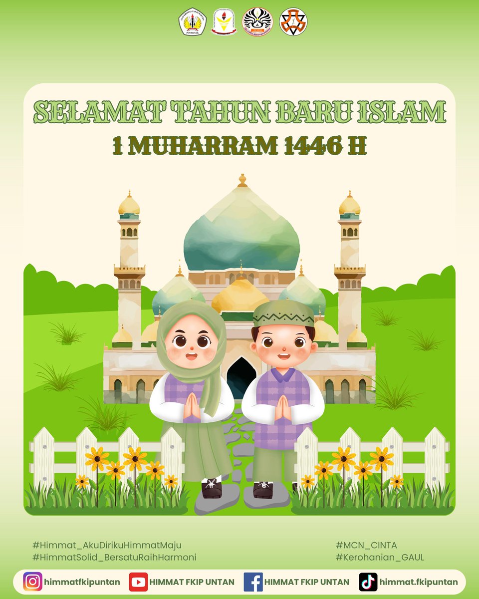 HimmatFKIPUntan's tweet photo. [SELAMAT TAHUN BARU ISLAM 1 MUHARRAM 1446 H] https://t.co/MFpn6Y8A2R