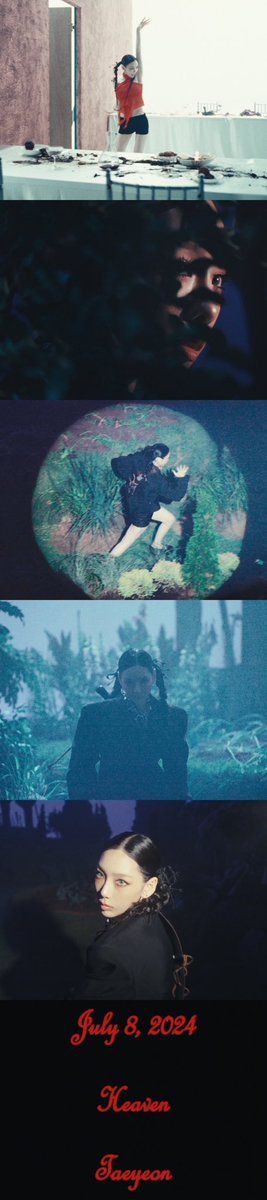 미리 엿보는 태연표 천국, 신곡 ‘Heaven’ MV 티저 공개 화제!
올여름 천국으로 안내할 오싹한 호러 로맨스 예고!

m.entertain.naver.com/article/112/00…

#태연 #TAEYEON 
#Heaven #TAEYEONHeaven
#소녀시대 #GirlsGeneration