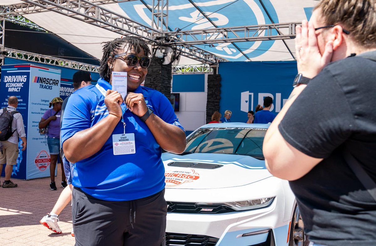 BCBSIL's tweet photo. What a great start to Year 2 of the @NASCARChicago Street Race! Thank you to everyone that stopped by our Blue Door Neighborhood Center activation.
We will be back tomorrow for more fun! #DrivingAccess #NASCARChicago https://t.co/e4mTdCewpw