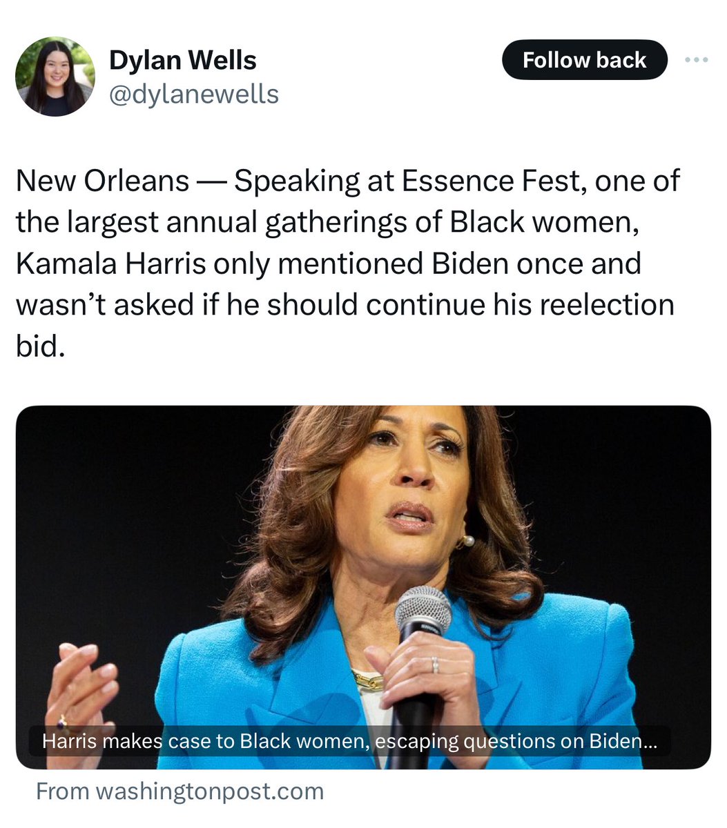 keithedwards's tweet image. Kamala talked extensively about project 2025 and how the media isn’t focused on it. 

But this was wapo’s framing —