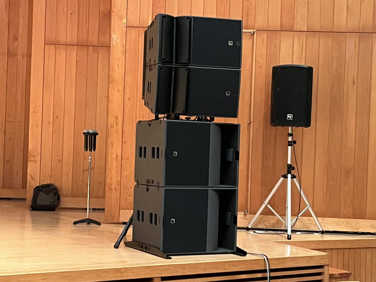 KAMIKAZE_KANZZY's tweet photo. A15 初ホール運用
ファンやらレベルやらいろいろ弄ってトライしてます
触れば触るほどポテンシャルの素晴らしさを確認できます
今日はバンドからダンスまでの演目ですが、リハからもうテンションブチ上がりです!
#L_acoustics
#A15
#1/1対向で良かったかも https://t.co/kYYwtDDhWM