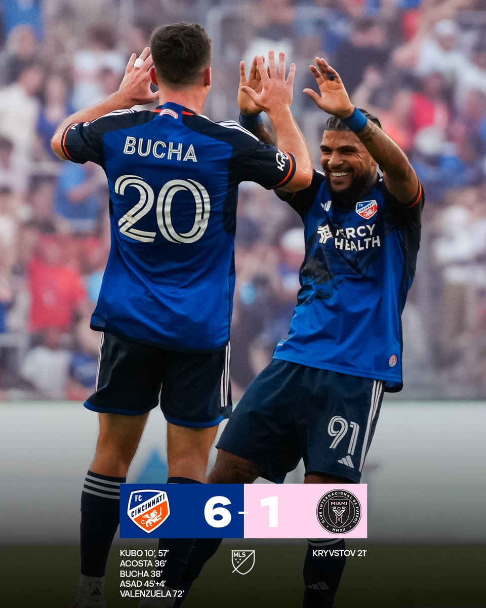 ⚽ MATCHDAY 25 SCORES ⚽

<a href="/fccincinnati/">FC Cincinnati</a> dominate, making it 12 wins in their last 14 games!