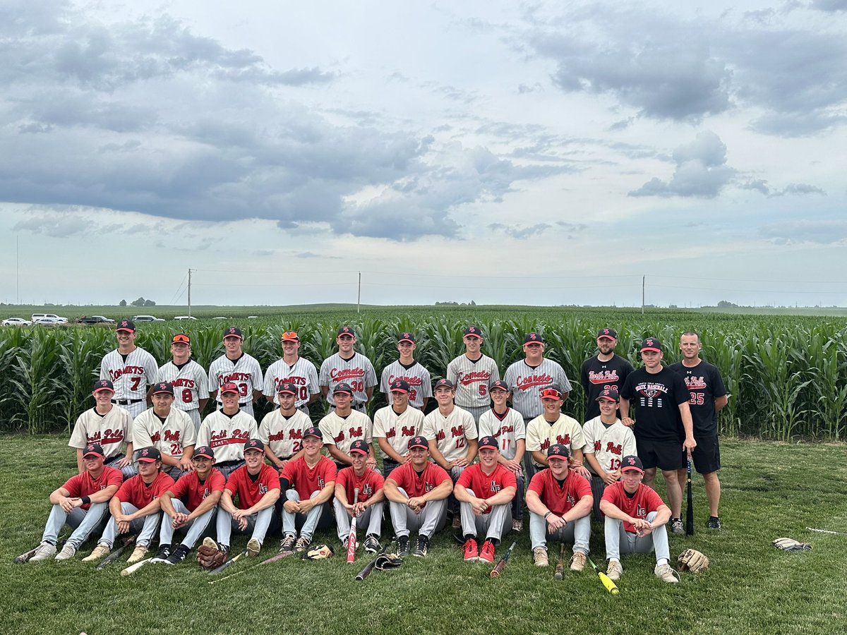 northpolkcomets's tweet photo. Thanks to @Ankeny_Hawks for coming out to the new Field of Dreams in Polk City. What a night! 

#GoComets https://t.co/gEkQ4e9ZFu