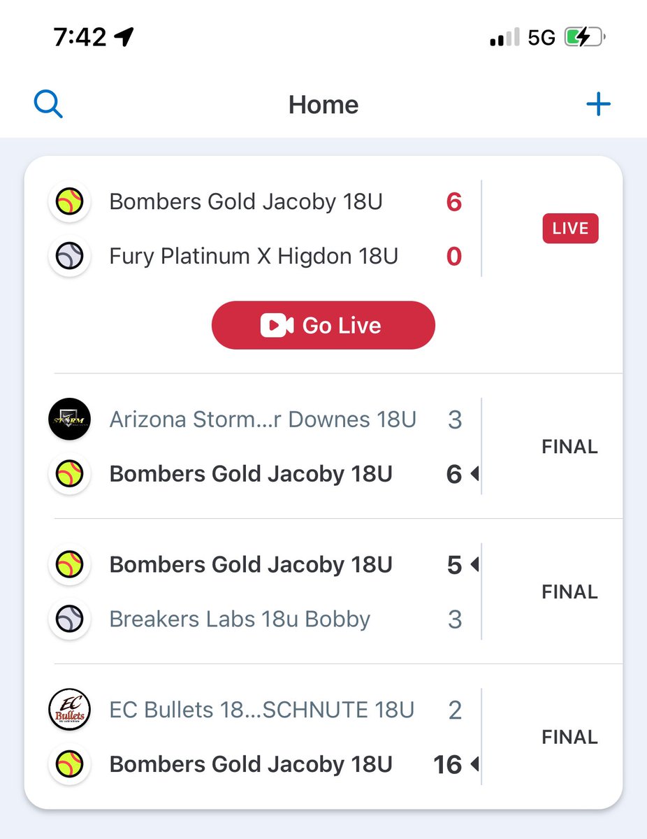 Bombers Gold 18U Jacoby (@bg18ujacoby) on Twitter photo Continuing the fight through elimination!!Game 4 of the day and we are still in it!! <a href="/COSparkFire/">CO 4th of July</a> <a href="/bombers_fp/">Bombers Fastpitch</a> <a href="/bombers_academy/">Bombers Academy</a> Continuing the fight through elimination!!Game 4 of the day and we are still in it!! <a href="/COSparkFire/">CO 4th of July</a> <a href="/bombers_fp/">Bombers Fastpitch</a> <a href="/bombers_academy/">Bombers Academy</a>
