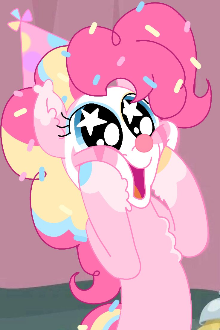 For anywan who hasn't seen my pinkie pie redesign here it is!!!&lt;33 + pinkie edits I did with my pinkie redesign&lt;33