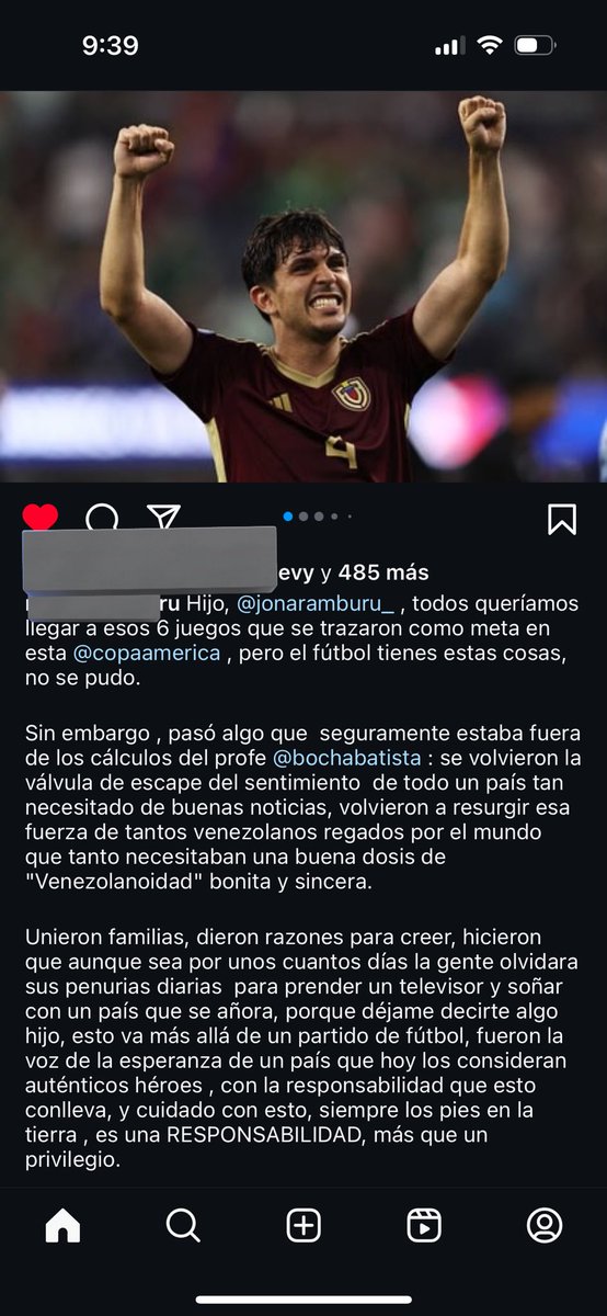 angelriveromkt's tweet image. El mensaje del padre de Jon Aramburu explica a la perfección todo lo que estamos sintiendo, y todo lo que fue esta Copa América para nosotros. En 3 partidos vivimos un siglo de emociones y reencuentros.

La Vinotinto fue nuestro encuentro con la venezolanidad.