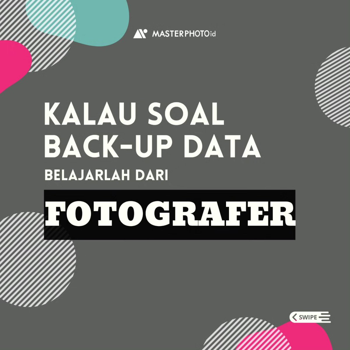 masterphotoid's tweet photo. Foto-foto klien harap disimpan yang benar ya. Jangan disepelekan apalagi disalahgunakan. Karena kamu Fotografer (atau Videografer) 😎

#backup #photographerlife #masterphotoid https://t.co/KexxaMjt7L