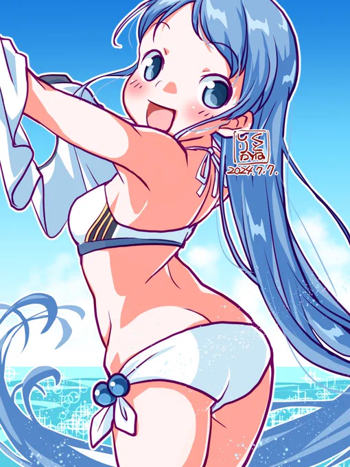妖精夏の五月雨さん生足魅惑のマーメイド 