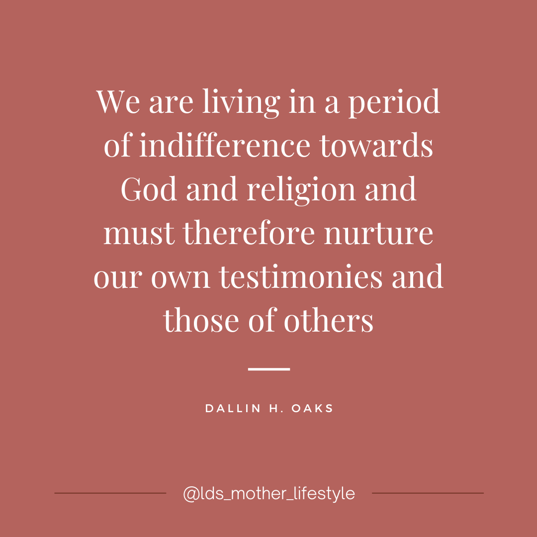 RMccune45463's tweet photo. President @dallinhoaks said "In such a time we have a greater need than ever to draw near to the Lord. We must be diligent in His service, courageous in keeping His commandments, and receptive to the promptings of His Spirit" 
How are you nourishing your testimony today? #99plus1 https://t.co/C9QxGqf7ev
