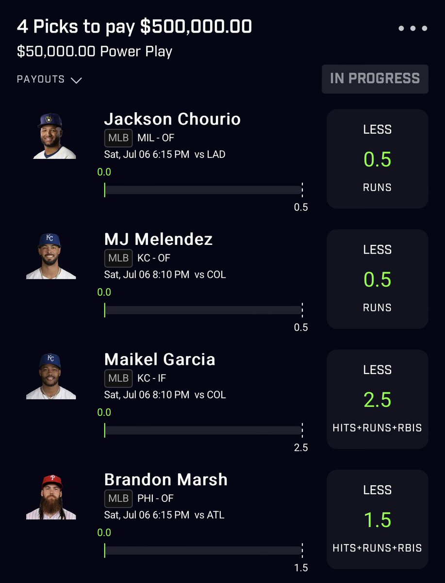 cdl_aim's tweet photo. If premium cashes this MLB 10x for $500,000, I’ll pick 7 more followers to win $20,000 EACH who LIKE + RT🪬

MUST BE FOLLOWING TO BE ELIGIBLE 

#GamblingX https://t.co/nEnZMmS9gm