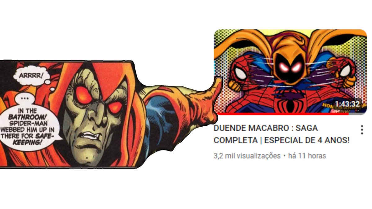 Ei amigos, só queria agradecer a vocês pelo apoio no vídeo especial de 4 anos sobre o Duende Macabro! Muito obrigado mesmo!❤️🩵