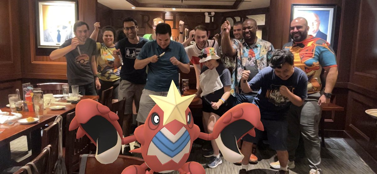 Celebrating seeing our <a href="/rpogoraids/">PoGoRaids</a> friends at #PokemonGOFest by going after the “red lobster,” Crawdaunt. 🦞 

#PokemonGO #PokemonGOFest2024 #PoGoRaids