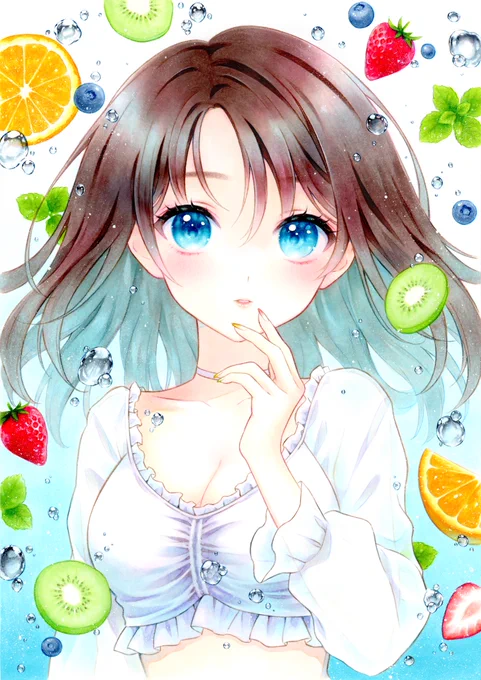フルーツソーダ #コピック #瀬戸フル