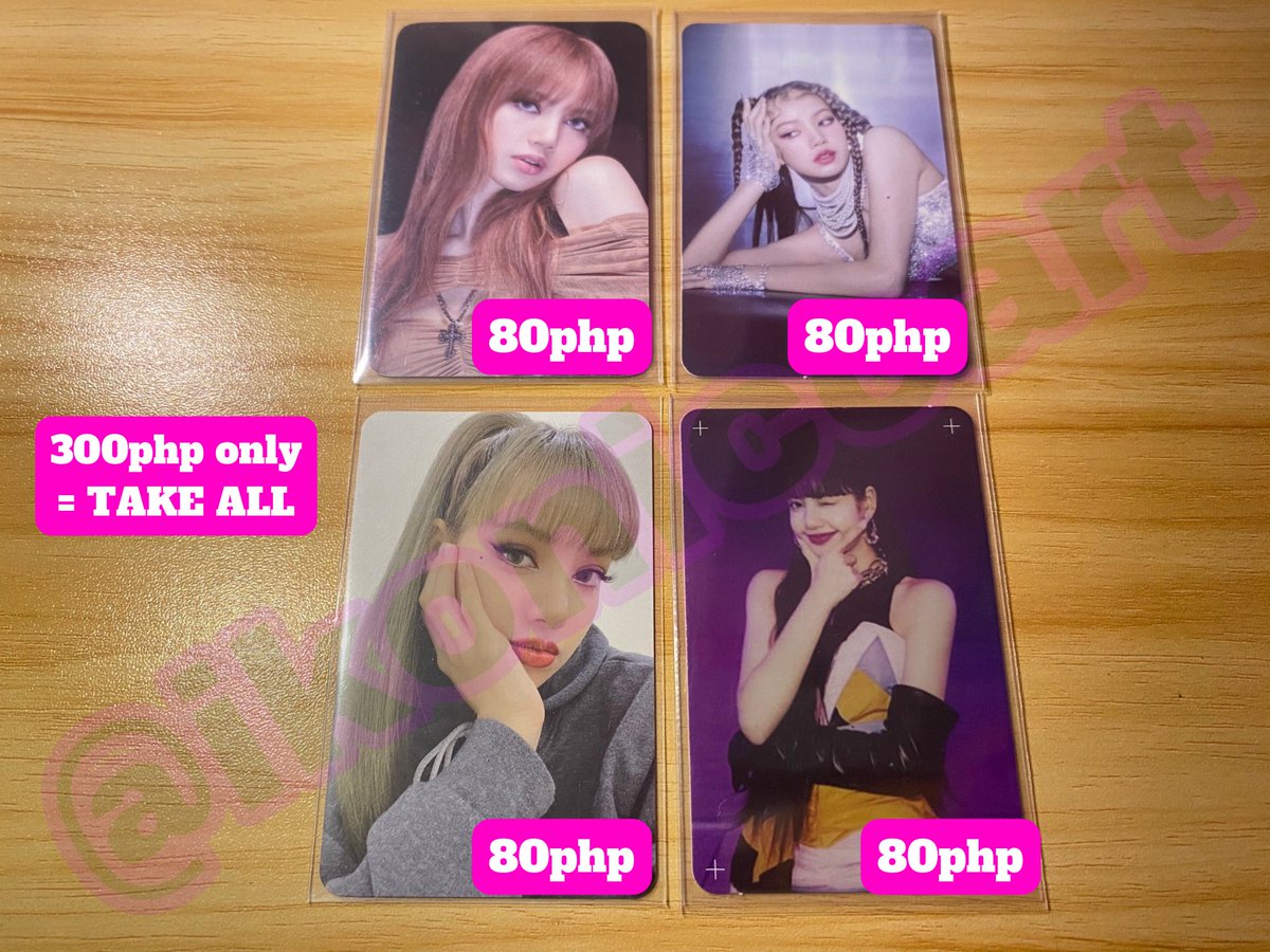 ikoniccart's tweet photo. wts lfb quitting sale ph 
#konycart 🛒

BLACKPINK LISA - SOLO PHOTOCARDs (Official)

Get these TWO SETS for only 600php!!!
— 60php = TAKE ALL (2 SETs)
— mint condition 
— reply/dm to claim

🛒: gcash
🚚: jnt
📍: tarlac or nueva ecija

📌 lalisa solo money pc bornpink the album https://t.co/Yt9lx7z75z