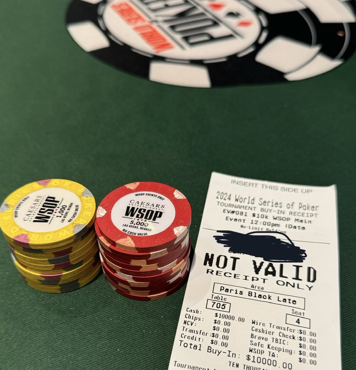 djlookz's tweet photo. 2024 @WSOP Main Event! Back at it after hiatus https://t.co/xrSyDIlRwo