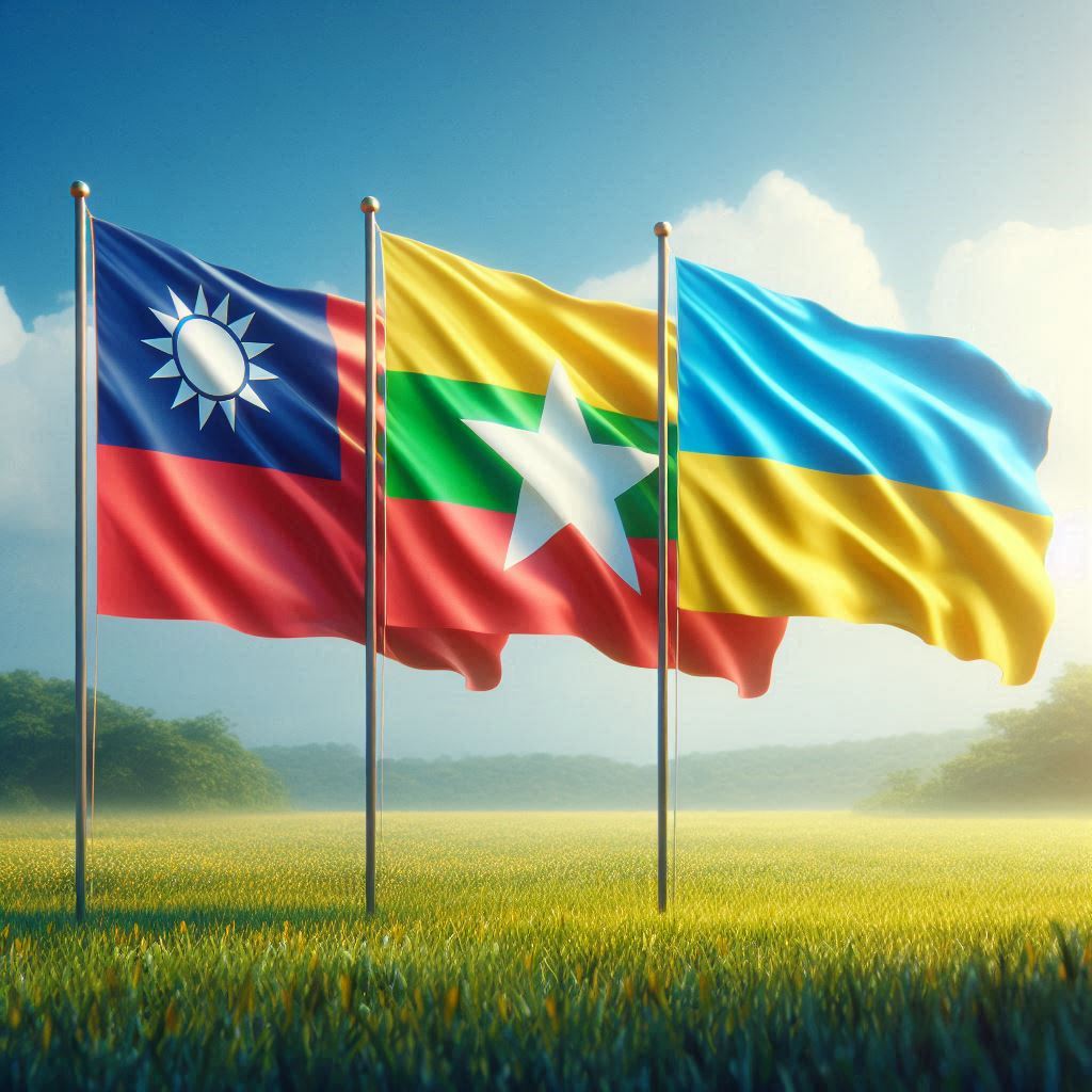 Stand with Taiwan. 🇹🇼
Stand with Myanmar. 🇲🇲 
Stand with Ukraine. 🇺🇦