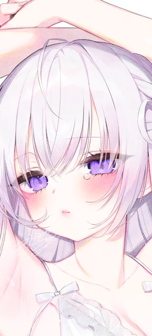 こないだの絵警告は出てないけど検索に出てこなそうだったので顔どあっぷでみて 可愛くかけたから