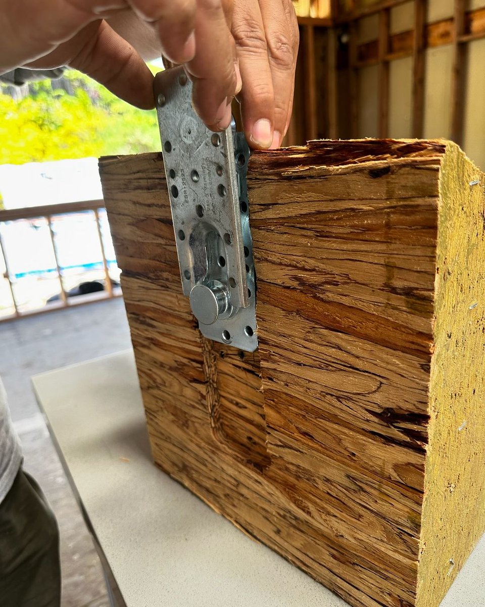DottoCompany's tweet photo. Last week our team set the new ridge beam that spans 46 feet. We installed concealed hangers for each rafter by routing them into the end of each rafter &amp; ridge beam. This takes precision and perfect alignment between the beam and rafters while being 25’ up in the air. https://t.co/f0fNVFiUv7