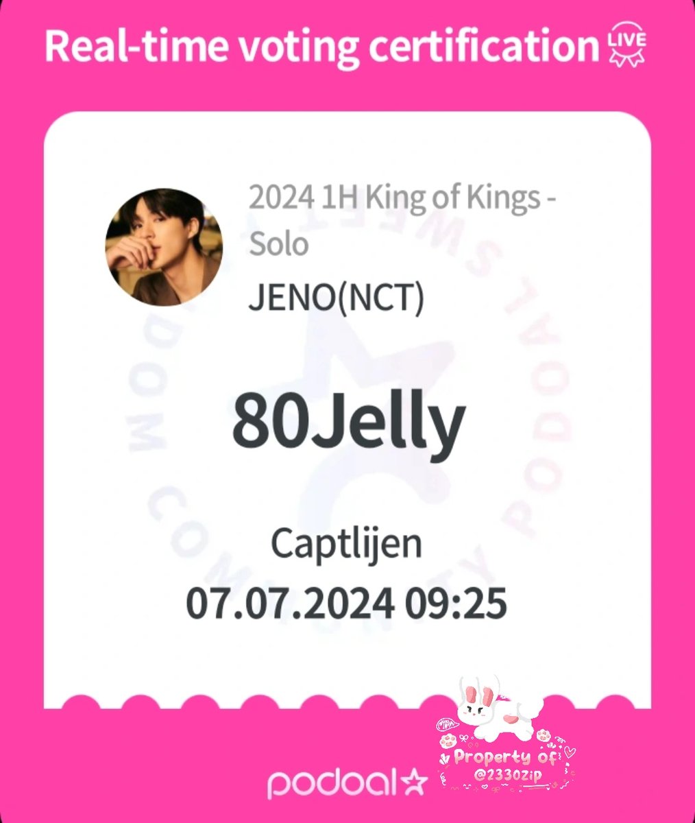 2314zip's tweet photo. 👑VOTE JENO ON PODOAL👑: 
Jenfs, who's The King of The Kings? Let them know it 🔥 

Tags : @jenostern @jenoeuphoric
 
@JenoVotingTeam @RoyalsVoteKuy
 
#JellyforJENO #VoteforJENO #โหวตเพื่อเจโน่ 
#JENO #제노 #NCT제노 https://t.co/kp7EplMDrD