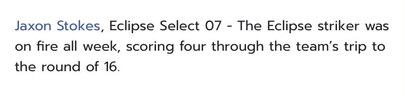 JaxonStokes1's tweet photo. @TopDrawerSoccer Thank you for the mention 

 @travismclark @PrepSoccer @JREskilson @TeddyBahu @TheSoccerWire @EclipseSelectSC @ECNLboys @mattsmithsoccer @TheSoccerWire https://t.co/3iPhxhexPg