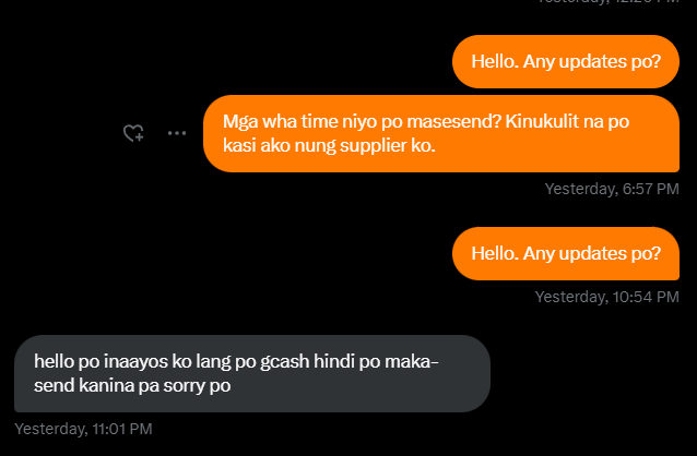 rsmails99's tweet photo. BNS AWARENESS TWEET!!!

transact at your own risk!

please help rt

user: @.simikeu1115 
other account: @.rai_ashhh 
current balance + late fees: 2480 
dop: june 30, 2024 (7 days delayed sa payment)

Please if alam niyo na dop niyo na gumawa naman kayo paraan para makabayad kayo. Hindi yung seller pa ang magiging problemado sa balance niyo at sa paghahabol sa inyo. You can see sa dms na ilang days na ako naghihintay sa payment niya and puro pangako siya na "isesend daw".

Nakakapag mine pa yan sa mga pc pero hindi makabayad sa balance?? Like ok choice mo yan pero sana settle mo muna balance mo at mag update ka sa seller kelan ka totoong makakabayad.

Hindi mahaba pasensya ko sa ganitong mga tao. Ilang beses niya na rin to ginawa pero pinagbigyan ko na lang pero ngayon hindi na. Enough na if hindi niyo kaya maka pay sa dop don't order anything sa mga bns dito. Nakakaperwisyo lang kayo.
