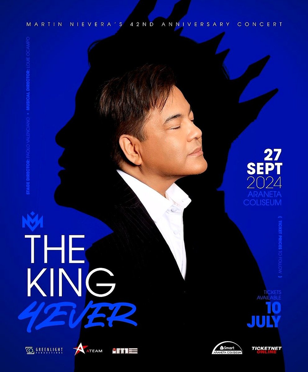 iamMitchDuran's tweet image. @4eversinging4u 
#TheKing42Ever
The 42nd Anniversary Concert
27 September 2024
Smart Araneta Coliseum
Tickets:
ticketnet.com.ph

#MartinNievera
#ConcertKing