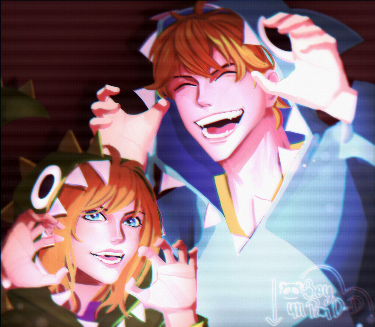 Ppand_D's tweet photo. @millymusiic1 @obsessionTwitch 
Dibuje una Milisaurio y un Obsesshark

#fanart #drawingdigital #Vtuber #dibujantedigital https://t.co/xC5iEfni2c
