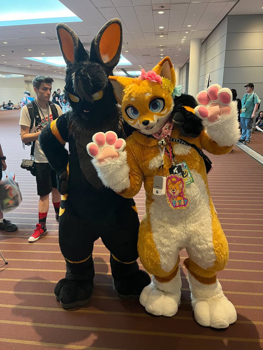 ShibaPikapetey's tweet photo. Found my new @LikeaPalette sibling  @nikayze!!  He's a big bunny!
#Anthrocon2024 https://t.co/mzaSYO4kIZ