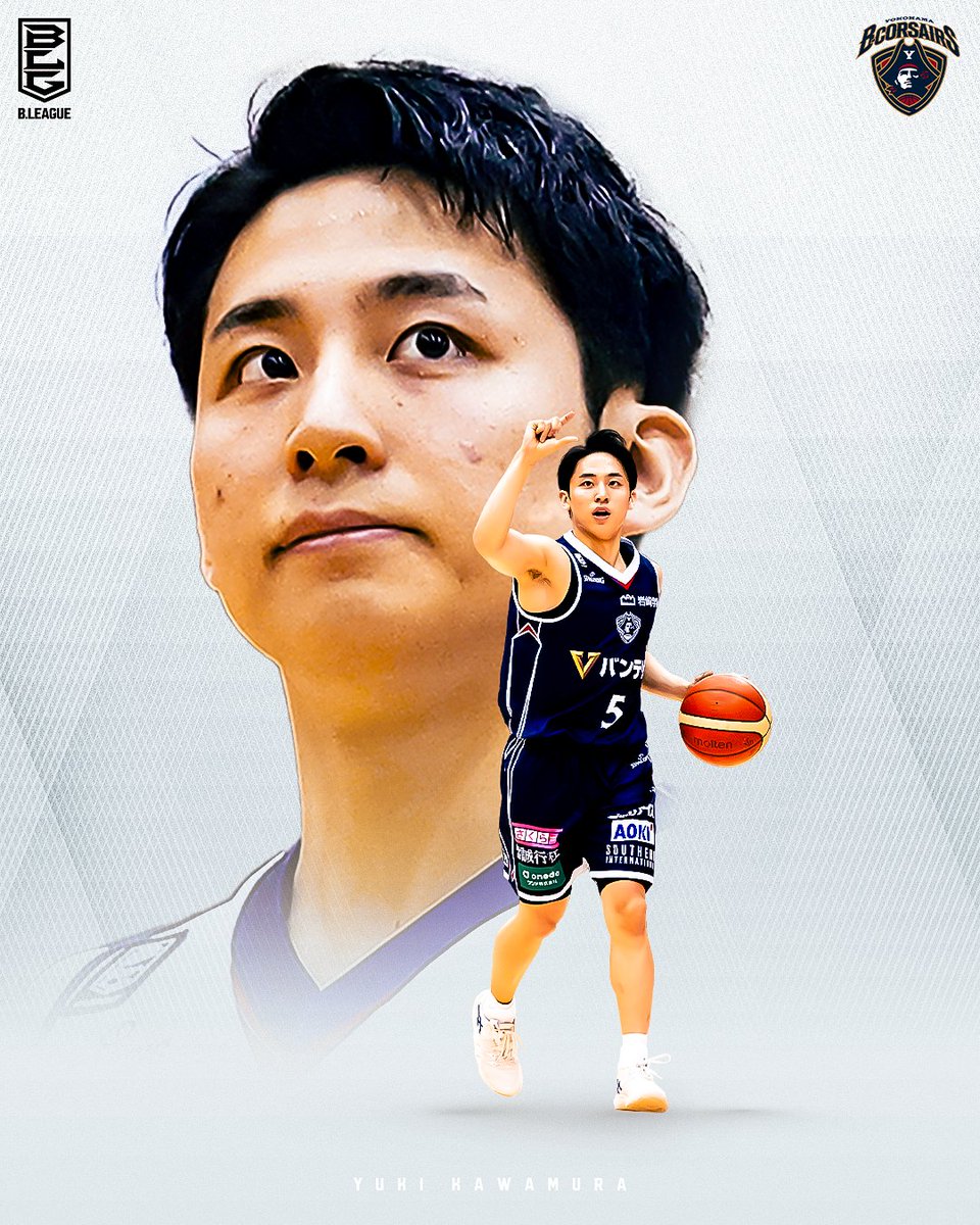 B_LEAGUE's tweet photo. 河村勇輝がNBA メンフィス・グリズリーズとのエグジビット10契約に合意！

#Bリーグ からNBA挑戦を目指す河村選手が夢の実現に向けた1歩を踏み出しました。

@b_corsairs @KawamuraYuki 
#nba https://t.co/6eTxl8akd9