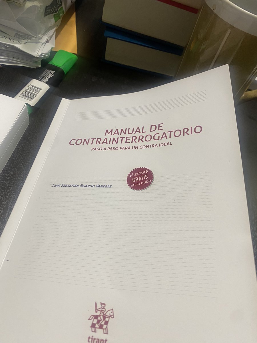 Una obra muy buena y de gran ayuda para el litigio, en especial, en materia penal. Gran trabajo!!  <a href="/JSFajardoV/">Juan Sebastian Fajardo V</a>