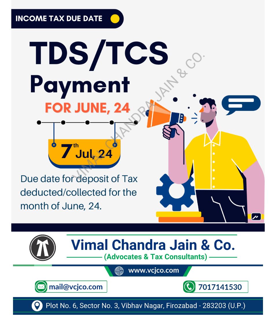 vcj_co's tweet image. TDS/TCS Payment
#TDSPayment
#TCSPayment
#TaxCompliance
#TaxDeductedAtSource
#TaxCollectedAtSource
#IncomeTax
#TaxFiling
#BusinessTax
#TaxRegulations
#FinancialCompliance
#vcjco #firozabad #agra #shikohabad #itr #incometaxreturn #refund #gst #gstr #gstregistration #tax #taxation
