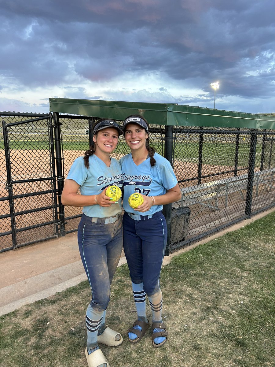 Ohio Stingrays 07 (@ohiostingrays07) on Twitter photo The girls go 3-0 today and keep battling to improve to 6-2-1 for the week at Colorado Sparkler! The team pounds out 19 hits in the last game of the day for a run ruled game and we move to Sundays final 16! Congrats to <a href="/adysonluke/">adyson luke</a> and <a href="/SKounouzvelis07/">Sophia Kounouzvelis</a> on their first dingers! The girls go 3-0 today and keep battling to improve to 6-2-1 for the week at Colorado Sparkler! The team pounds out 19 hits in the last game of the day for a run ruled game and we move to Sundays final 16! Congrats to <a href="/adysonluke/">adyson luke</a> and <a href="/SKounouzvelis07/">Sophia Kounouzvelis</a> on their first dingers!